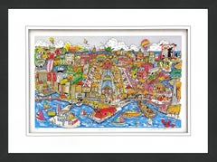 Historically Boston, 3D Mixed Media Serigraph, Signed Edition of 350, 30x40 in.