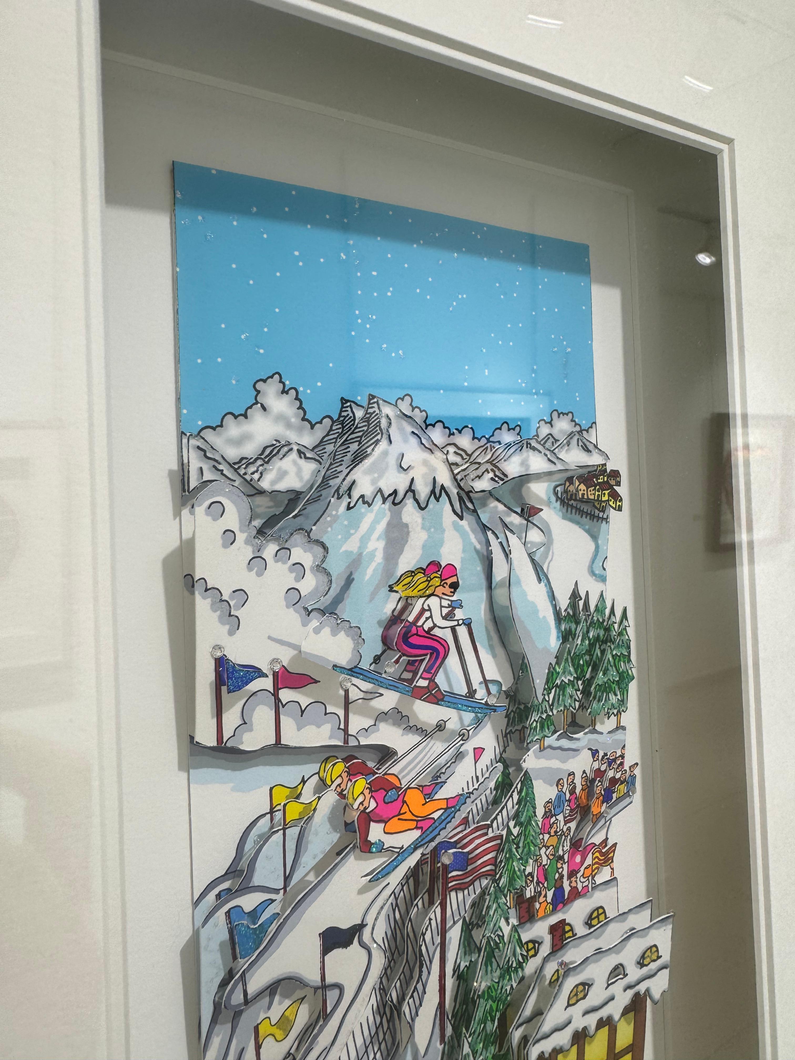 Hitting the Slopes, Charles Fazzino For Sale 2
