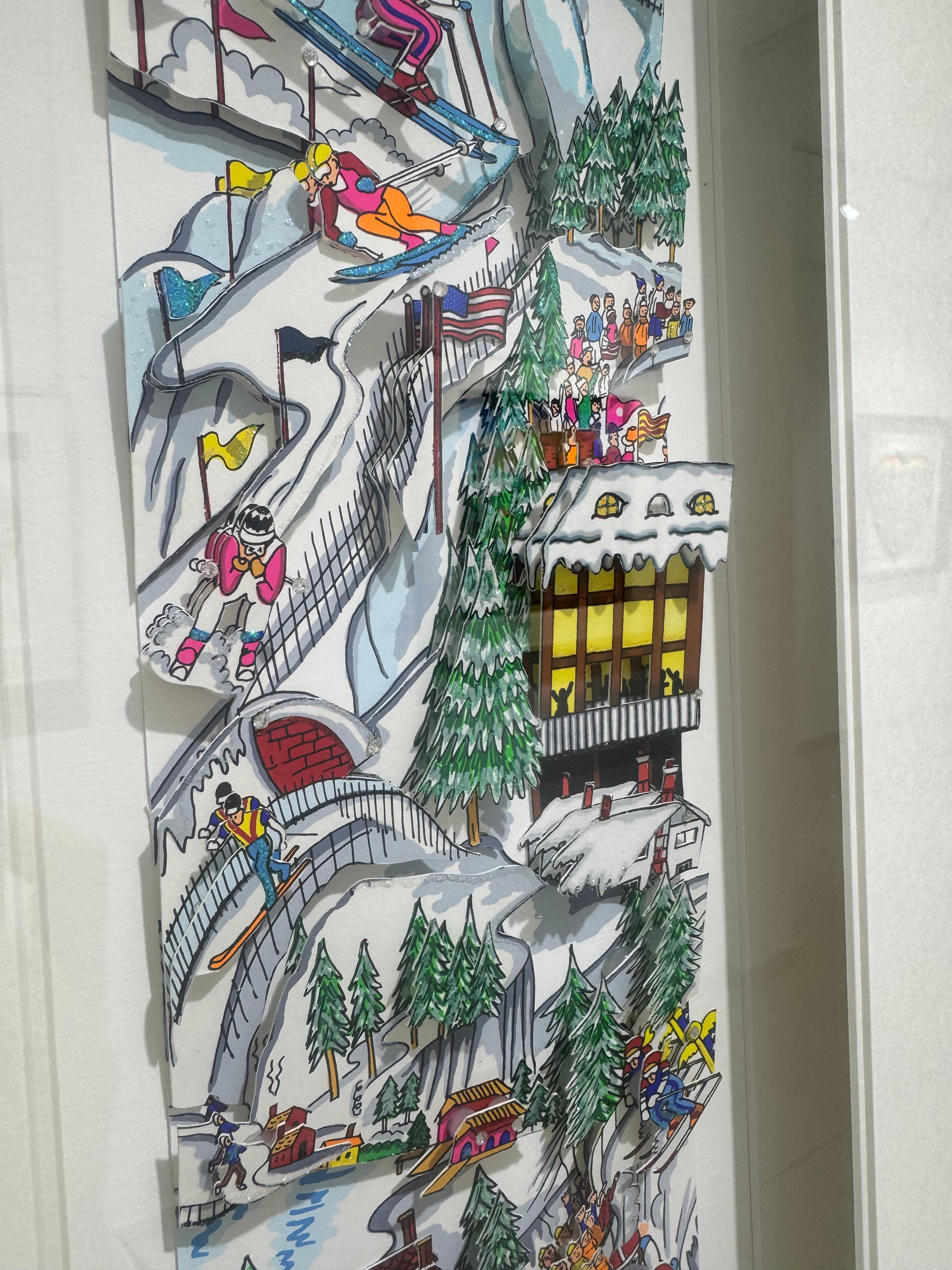 Hitting the Slopes, Charles Fazzino For Sale 3
