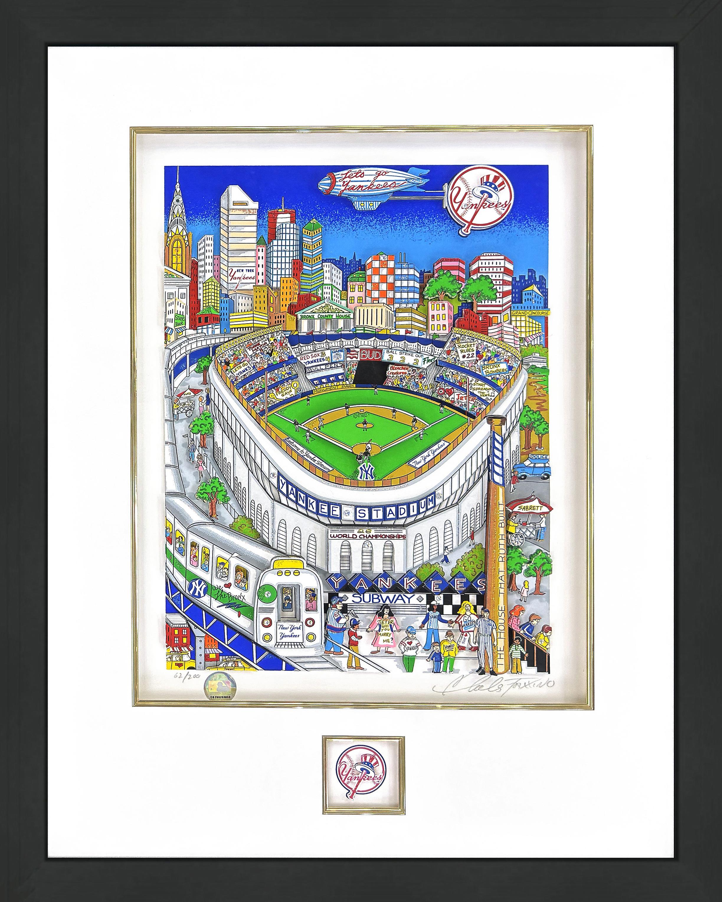 Let's Go Yankees, 3D Mixed Media Serigraph, Signed Edition of 200, 30x23 in.