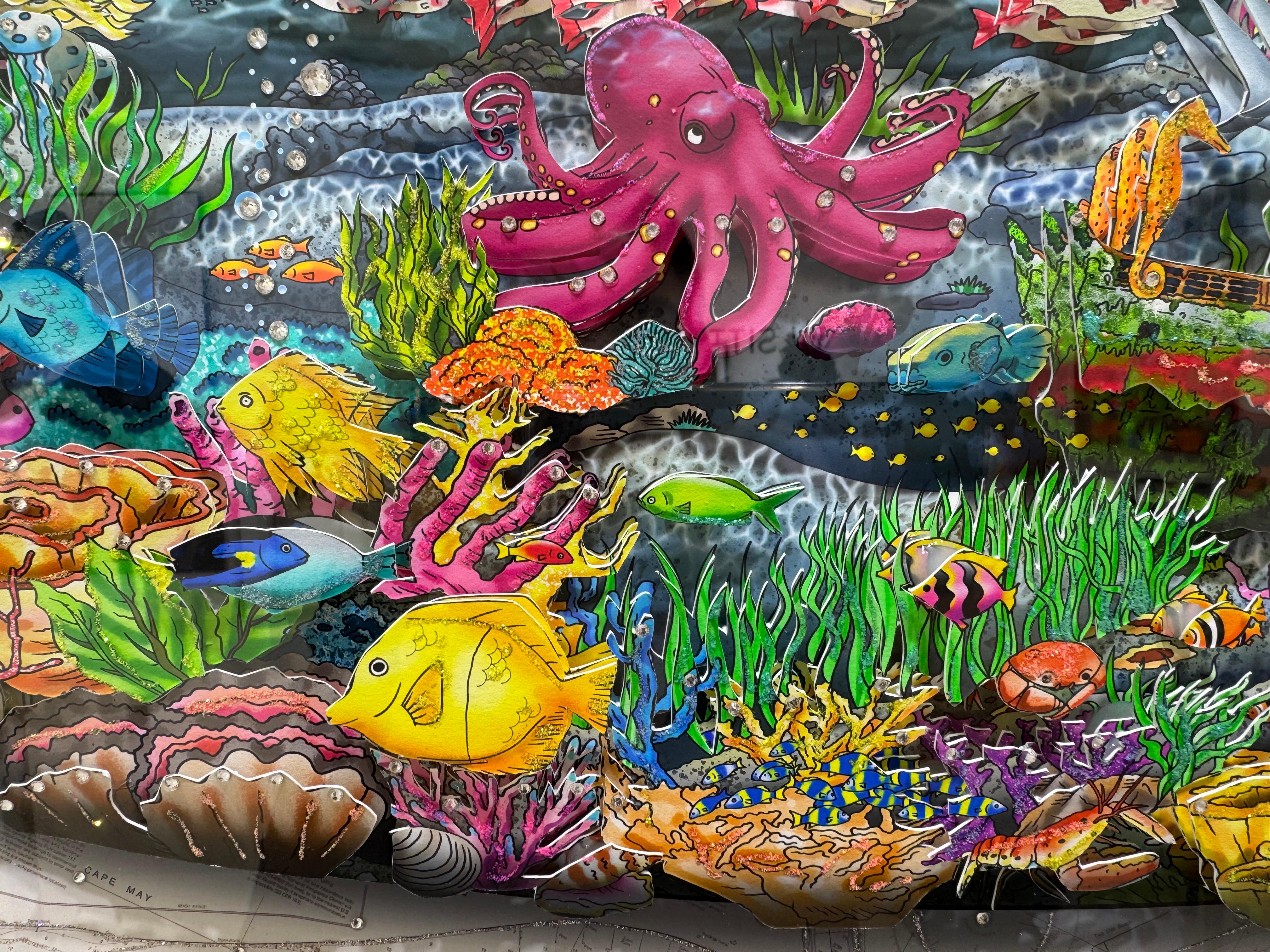Our oceans, the tides of life, Charles Fazzino For Sale 11