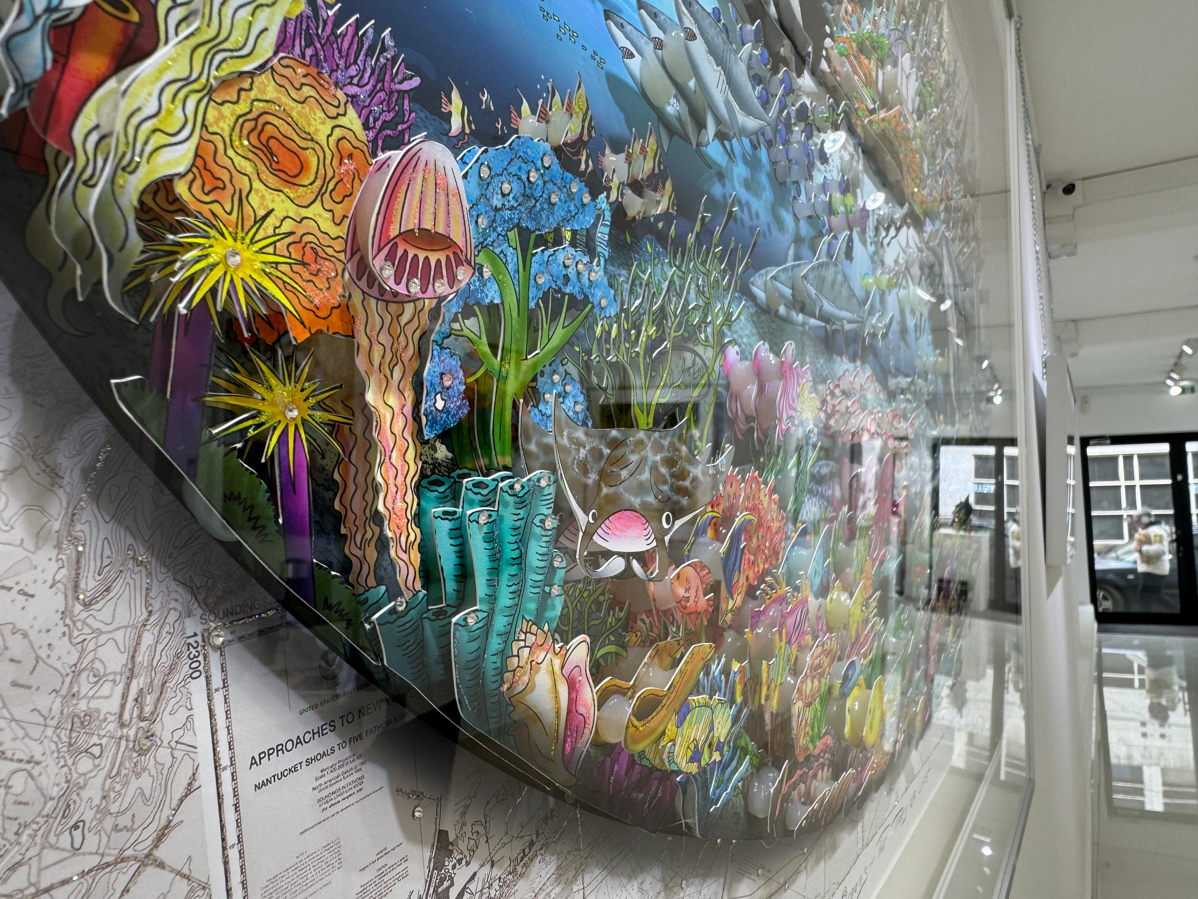 Our oceans, the tides of life, Charles Fazzino For Sale 2