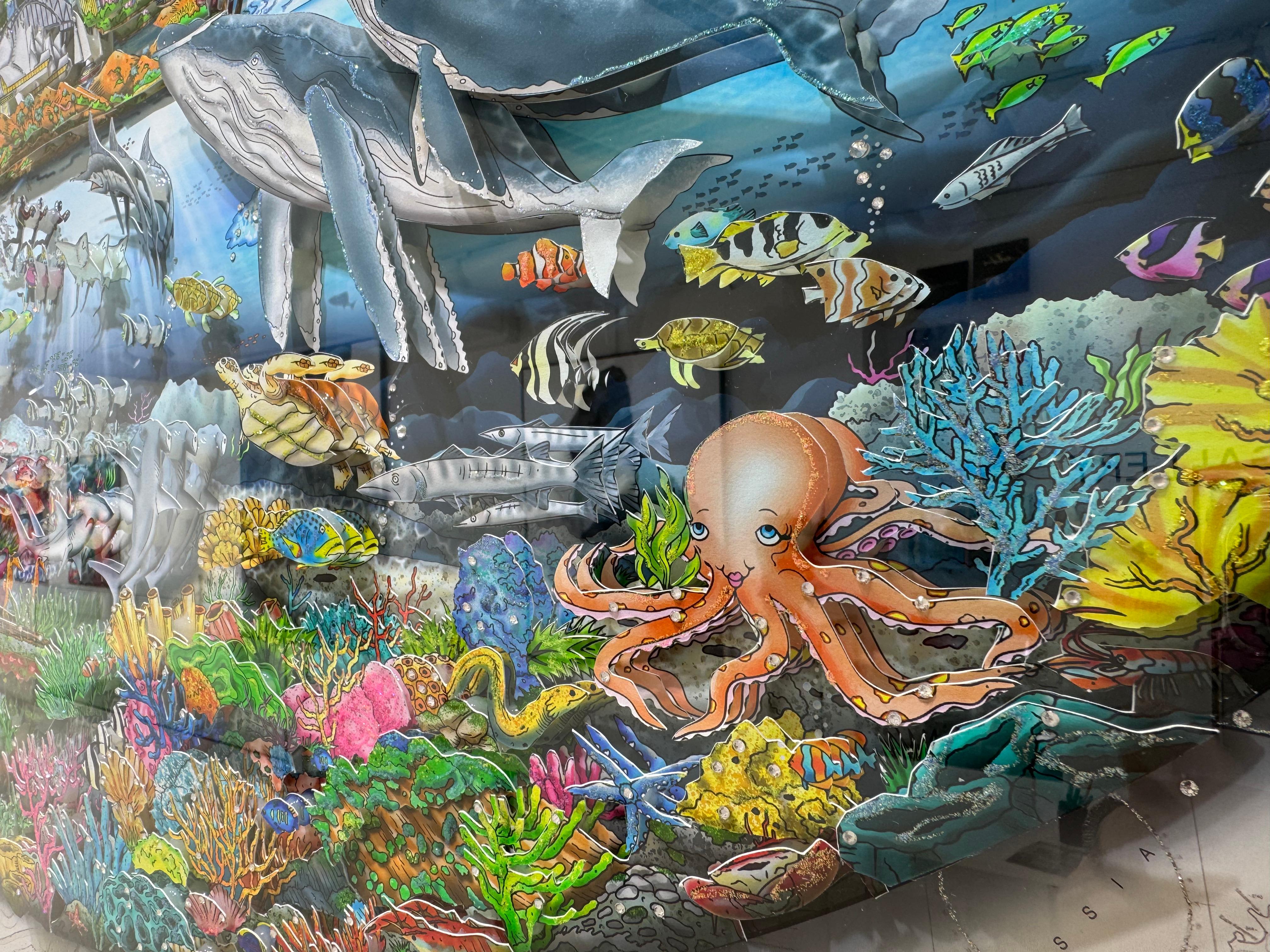 Our oceans, the tides of life, Charles Fazzino For Sale 5