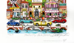 « Perfectly Palm Beach », édition de luxe en 3D signée à la main, 23,5 x 19 pouces. « Framed », 2006