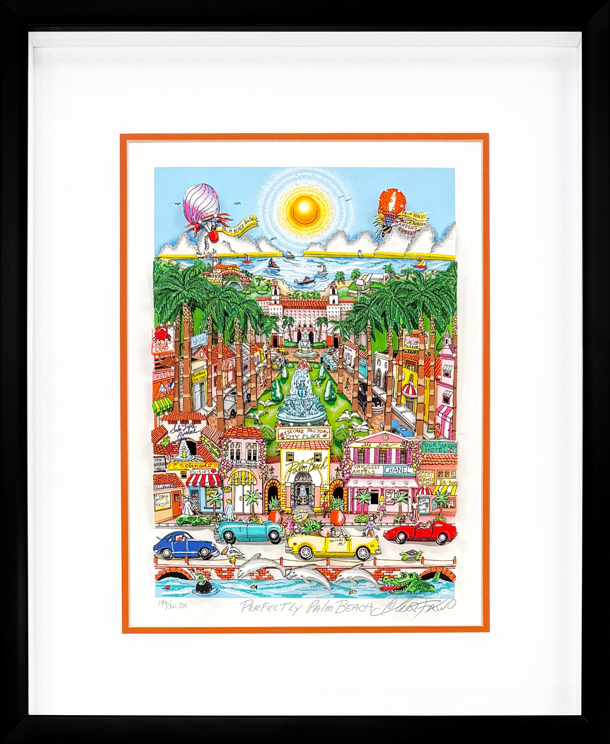 Perfectly Palm Beach (signed 3D mixed media serigraph)