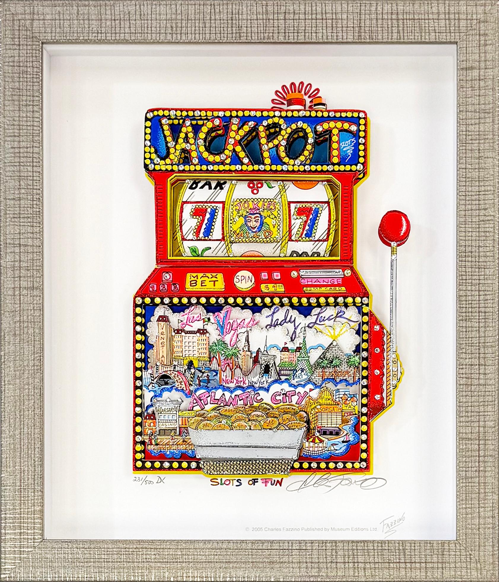 Slots Of Fun (signed 3D mixed media serigraph)