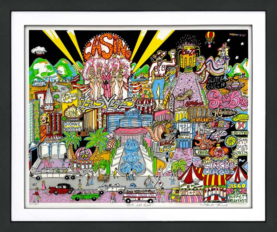 Viva Las Vegas! 3D Mixed Media Serigraph, Hand Signed, Artist Proof