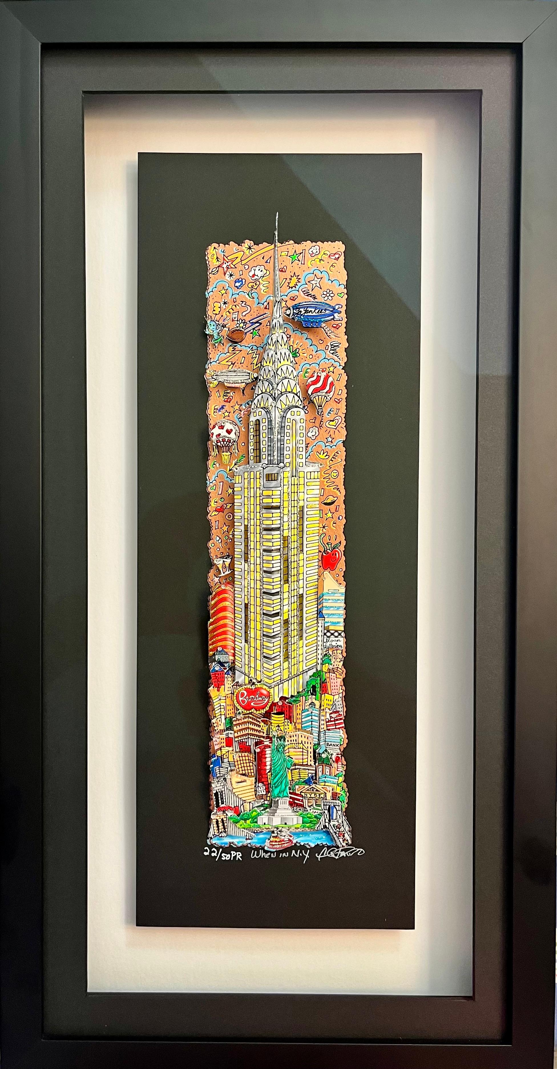 When in NY - Pop Art Mixed Media Art by Charles Fazzino