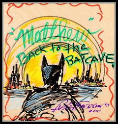 Charles Fazzino Original Acrylic Painting Batman Batcave Pop Modern Signed Art
