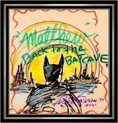 Charles Fazzino Original Acrylic Painting Batman Batcave Pop Modern Signed Art