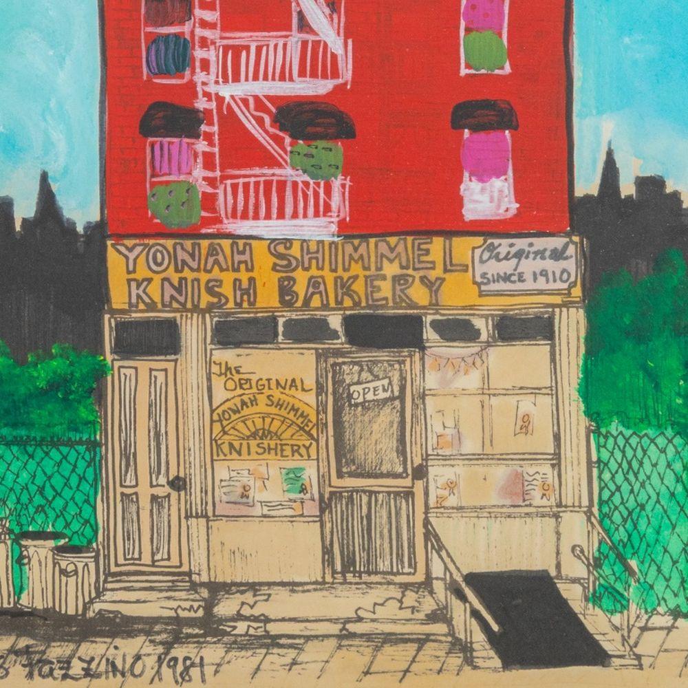 Yonah Schimmel's Knish Bakery (Zeitgenössisch), Painting, von Charles Fazzino