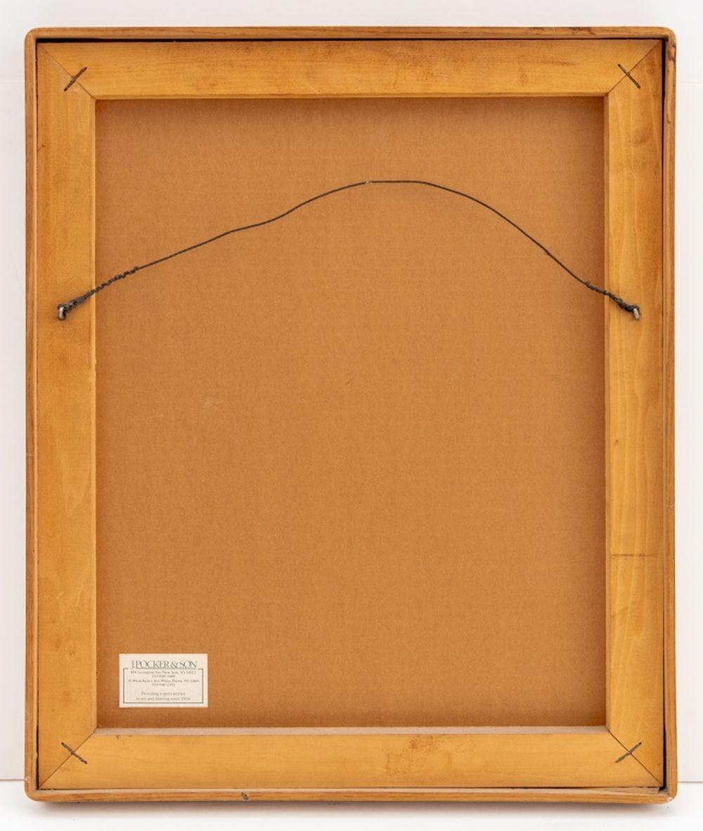 Charles Fazzino (Amerikaner, geb. 1955), Yonah Schimmel's Knish Bakery, Mixed Media on Paper, 1981, Tinte, Marker und Acryl, Darstellung eines gemischt genutzten roten Wohnhauses, signiert und datiert unten links, Rahmen aus cerused wood. Bild: