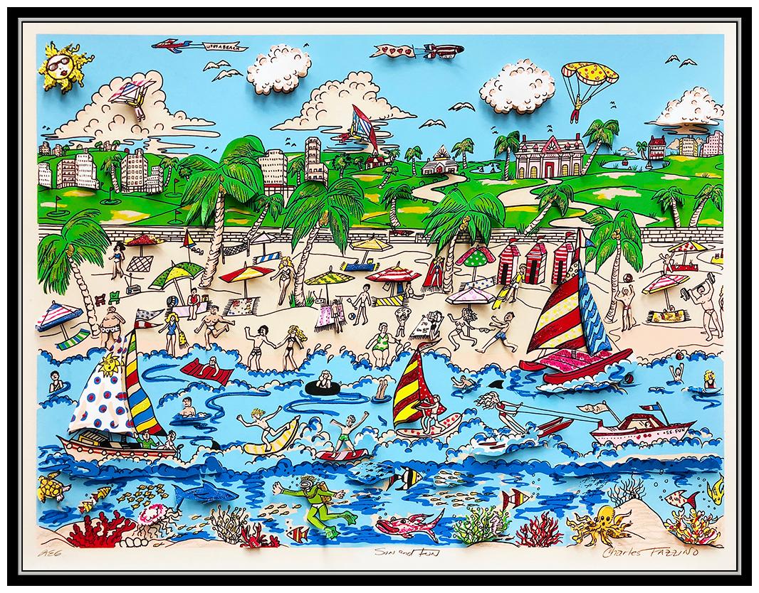 Charles Fazzino Authentic & Original 3D Silkscreen 