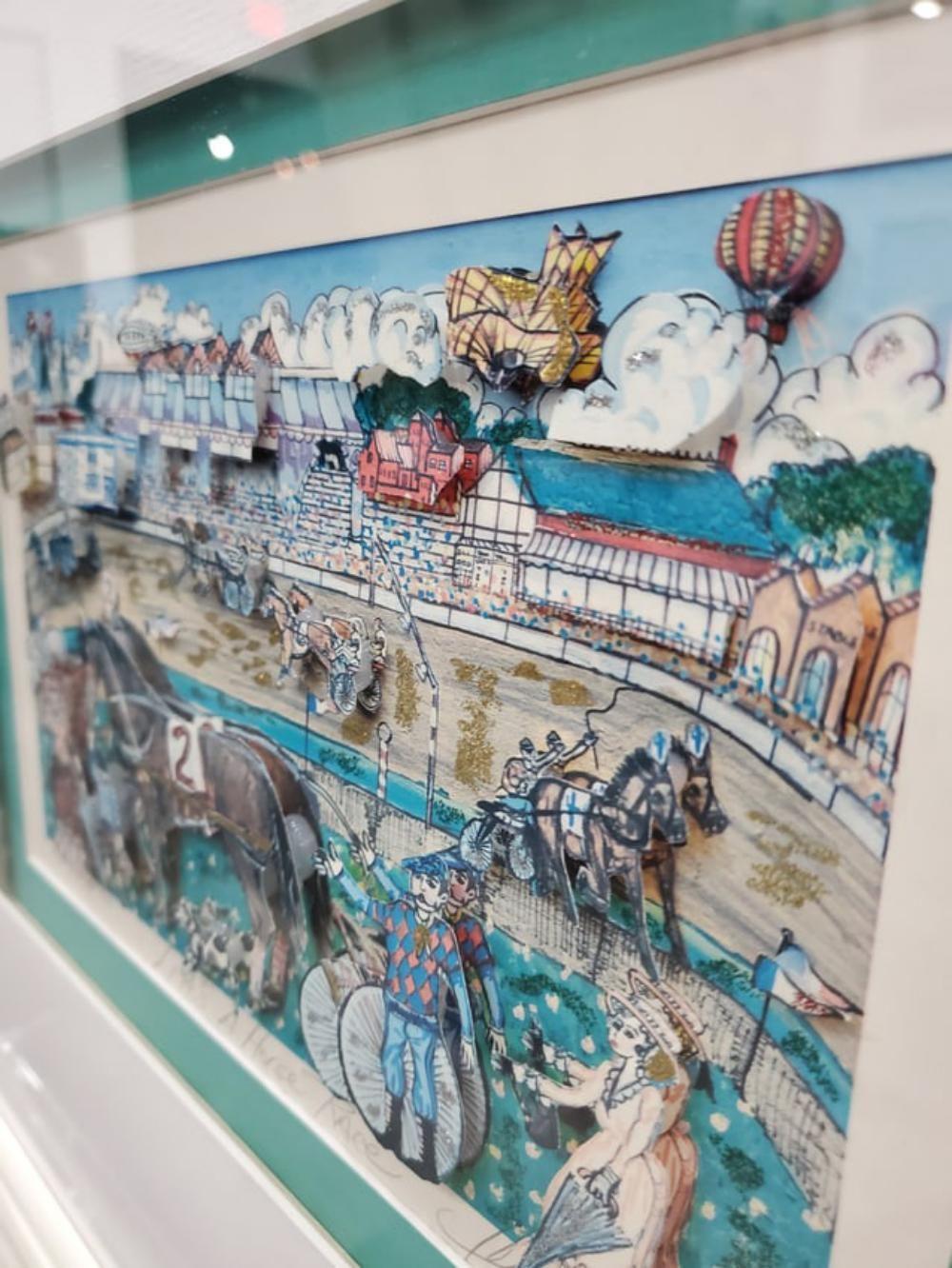 Charles Fazzino, 'Lifes A Horse Race', Hand Signed & Numbered, Framed 3D Art 1