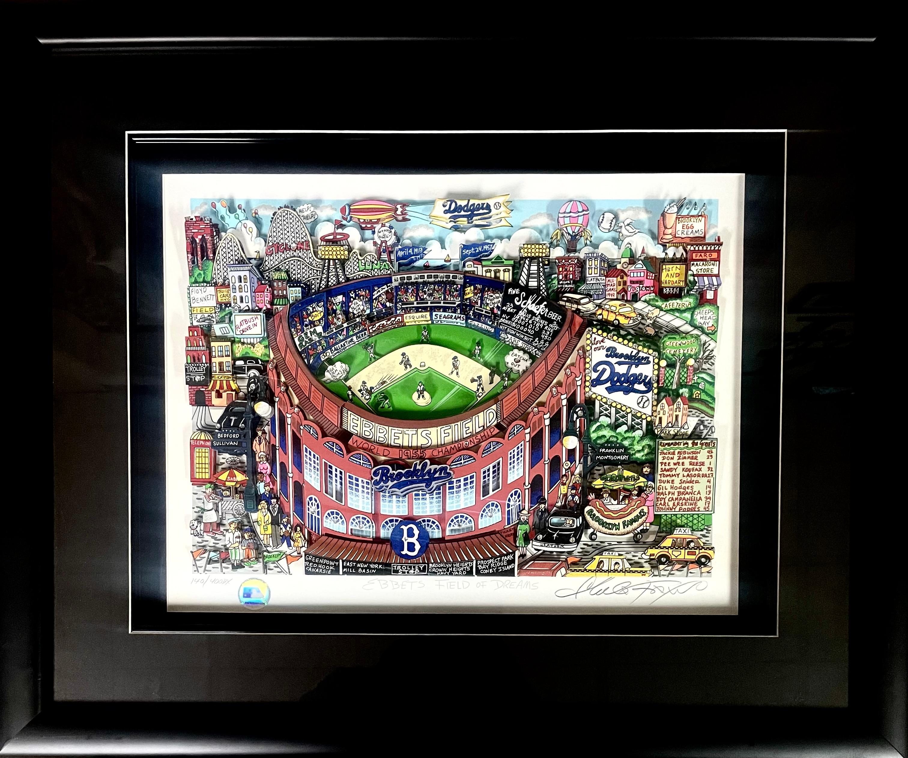 "Il campo dei sogni di Ebbets" - Print di Charles Fazzino