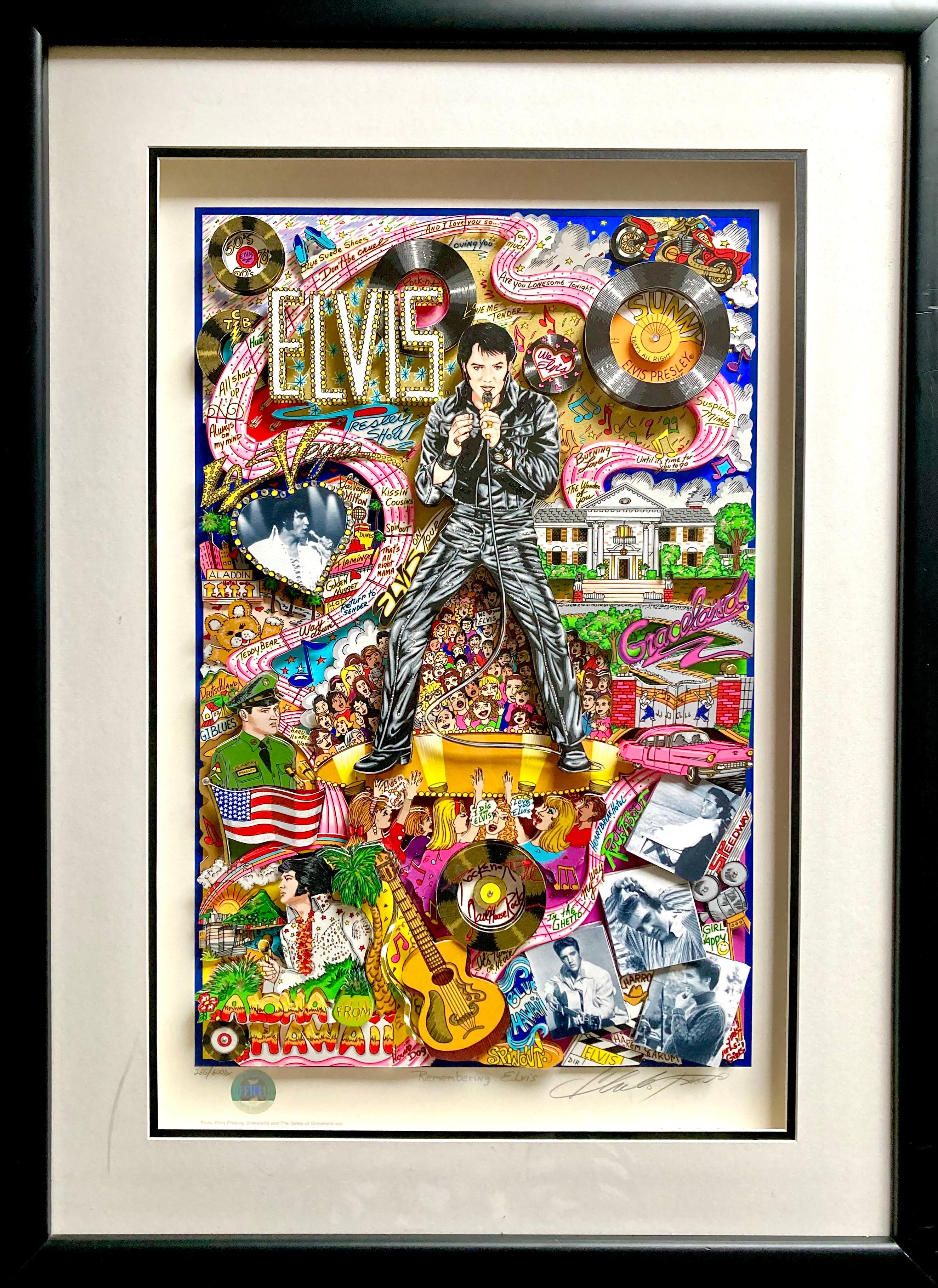 "Elvis" - Print by Charles Fazzino