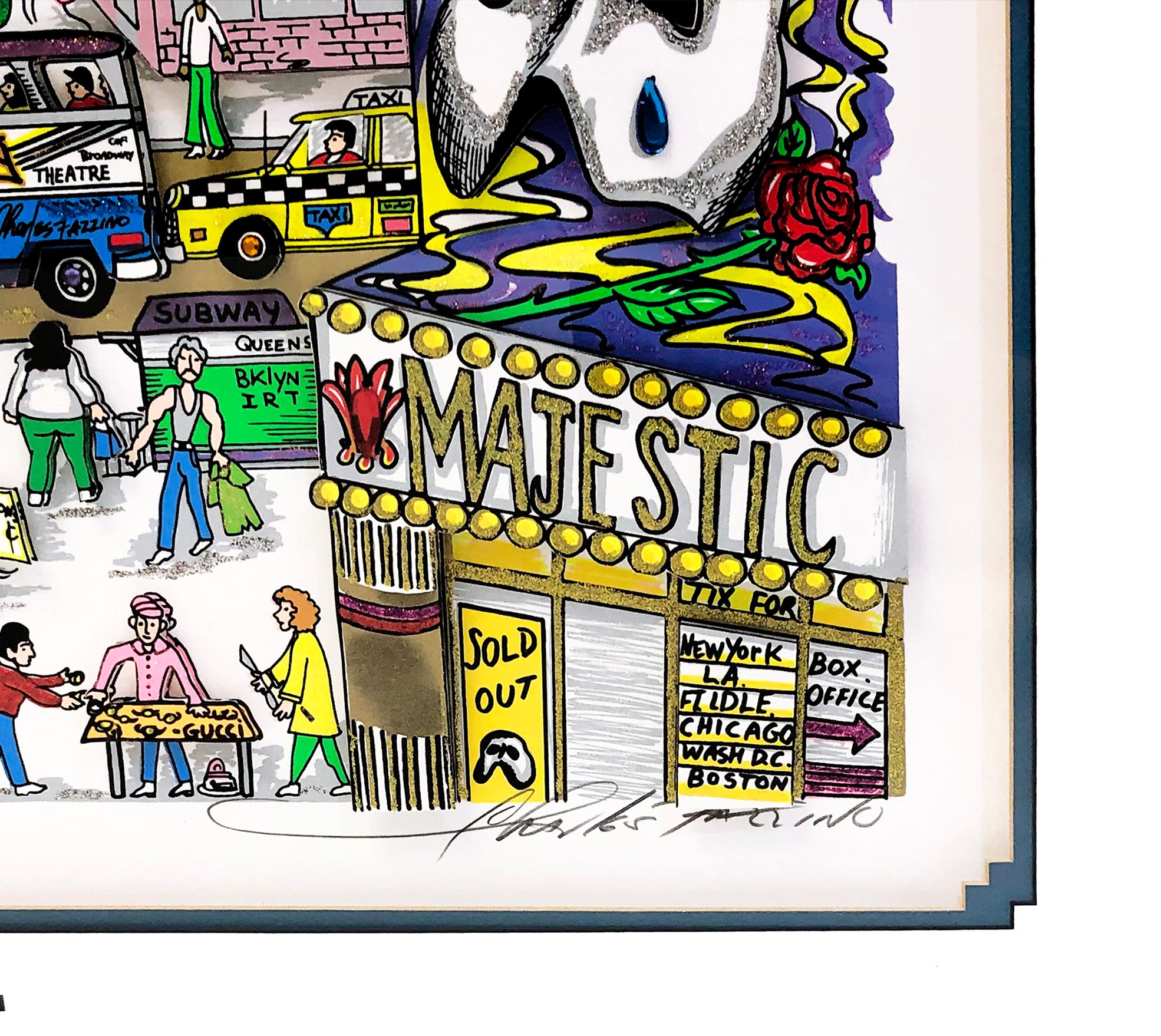 Great White Way (Large 3D Mixed Media) - Print by Charles Fazzino
