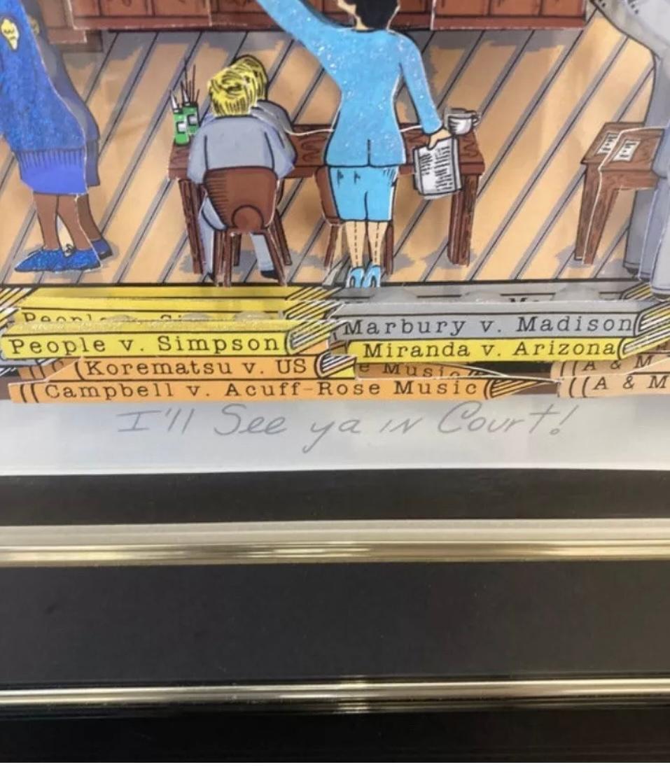 Questa è una litografia 3D di Charles Fazzino firmata e numerata. In buone condizioni viene fornito con coa. Misure 43x36