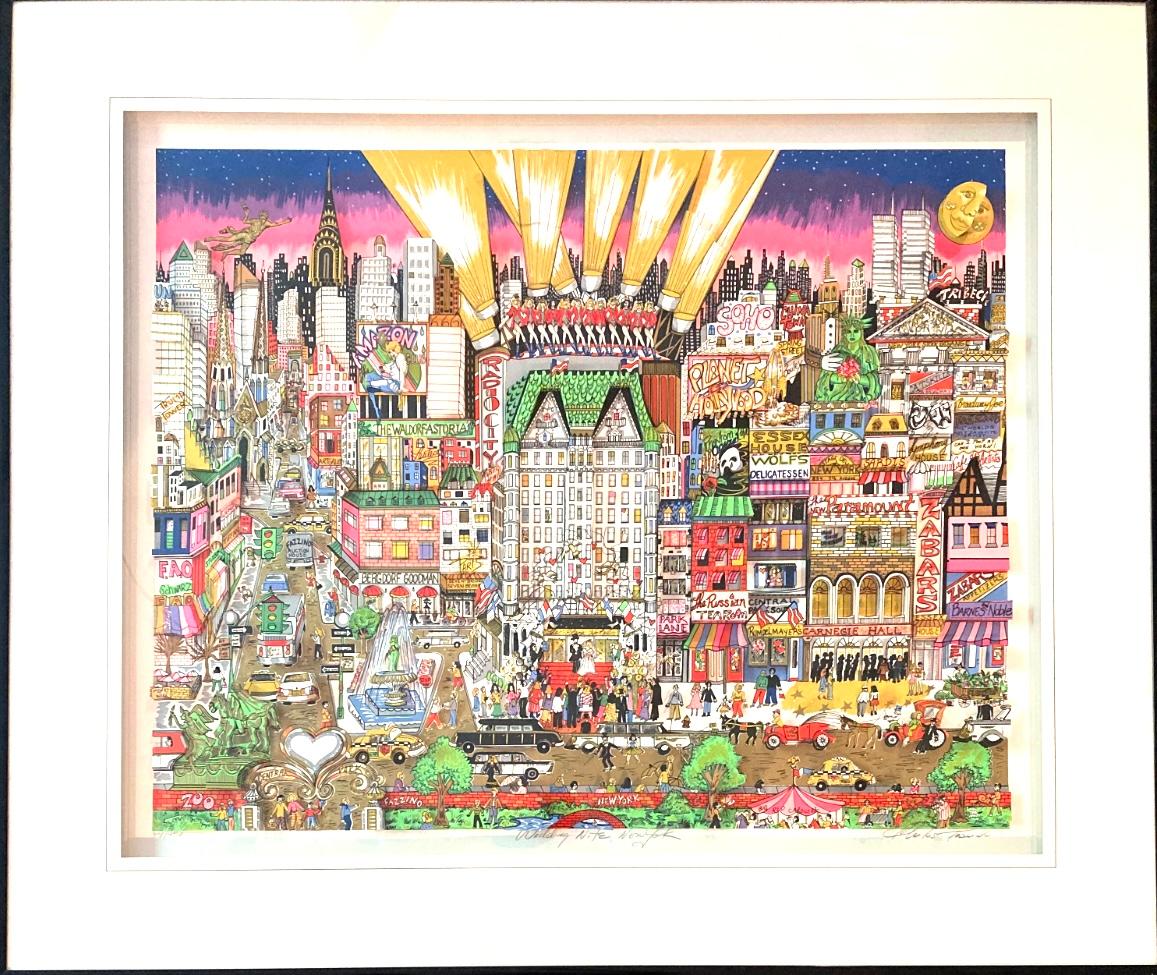 "Wedding Nite New York" - Print di Charles Fazzino