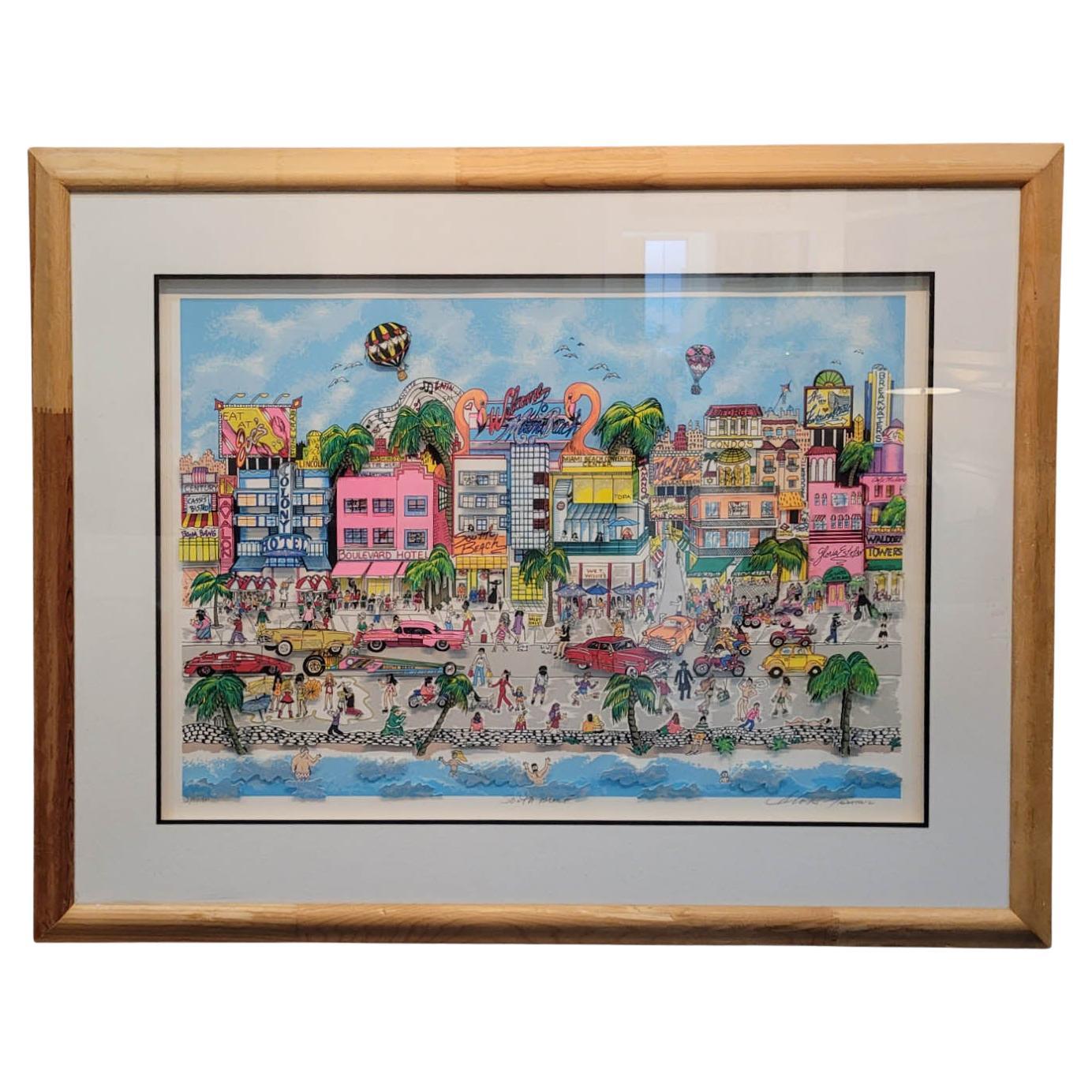 Charles Fazzino "South Beach", 1993 For Sale