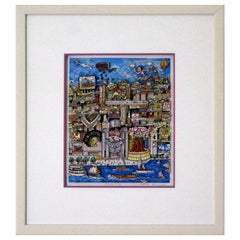 Charles Fazzino The Motown Contemporary 3D Serigraph Signed 133/475 Framed