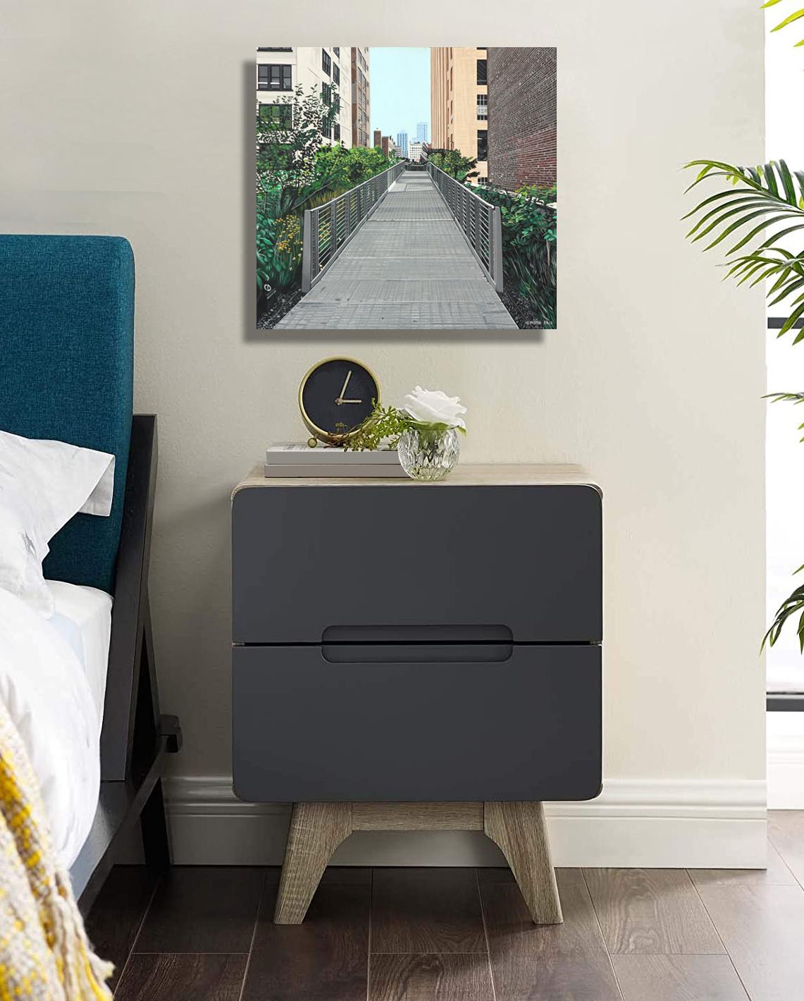 Le opere di Charles Ford fanno parte della collezione permanente del Museum of the City of New York.
Un altro eccezionale dipinto di Charles Ford che si concentra sulla High Line di New York e mostra la grande illuminazione e le ombre che si possono