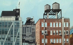 "The Highline at 23rd" New York City,  Acrylic on Masonite
