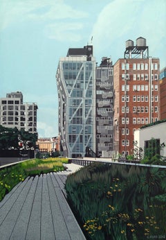 "La Highline alla 23esima" New York City,  Acrilico su masonite