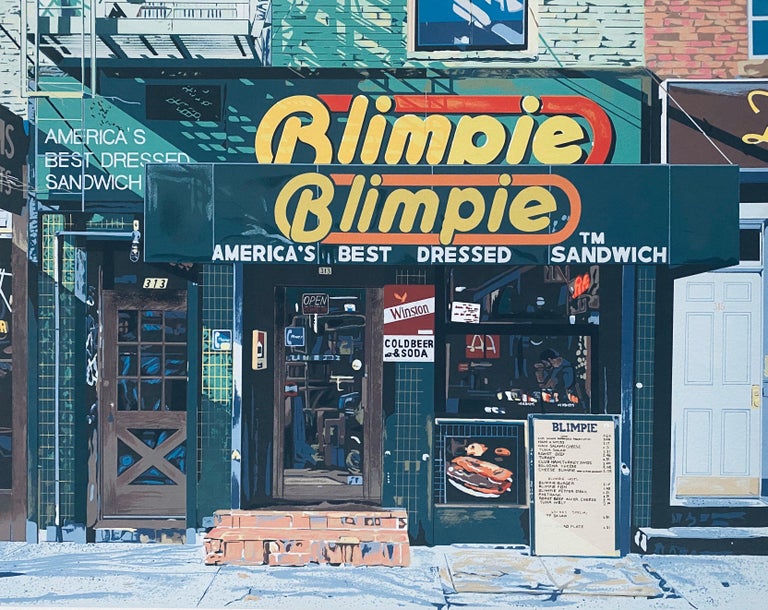 Blimpie, America's Best Dressed Sandwich Pop Art Photo Realist Silkscreen Litho - Print by Charles Ford