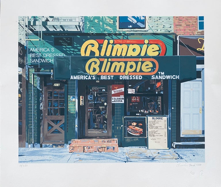 Charles Ford Landscape Print - Blimpie, America's Best Dressed Sandwich Pop Art Photo Realist Silkscreen Litho