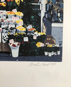 Danos Flower Shop:: NYC Pop Art Foto Realistische Siebdrucklithographie