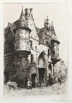 Hotel de Sous, acquaforte impressionista firmata da Charles Forget