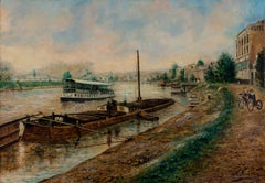 Dampfschiff auf dem Fluss