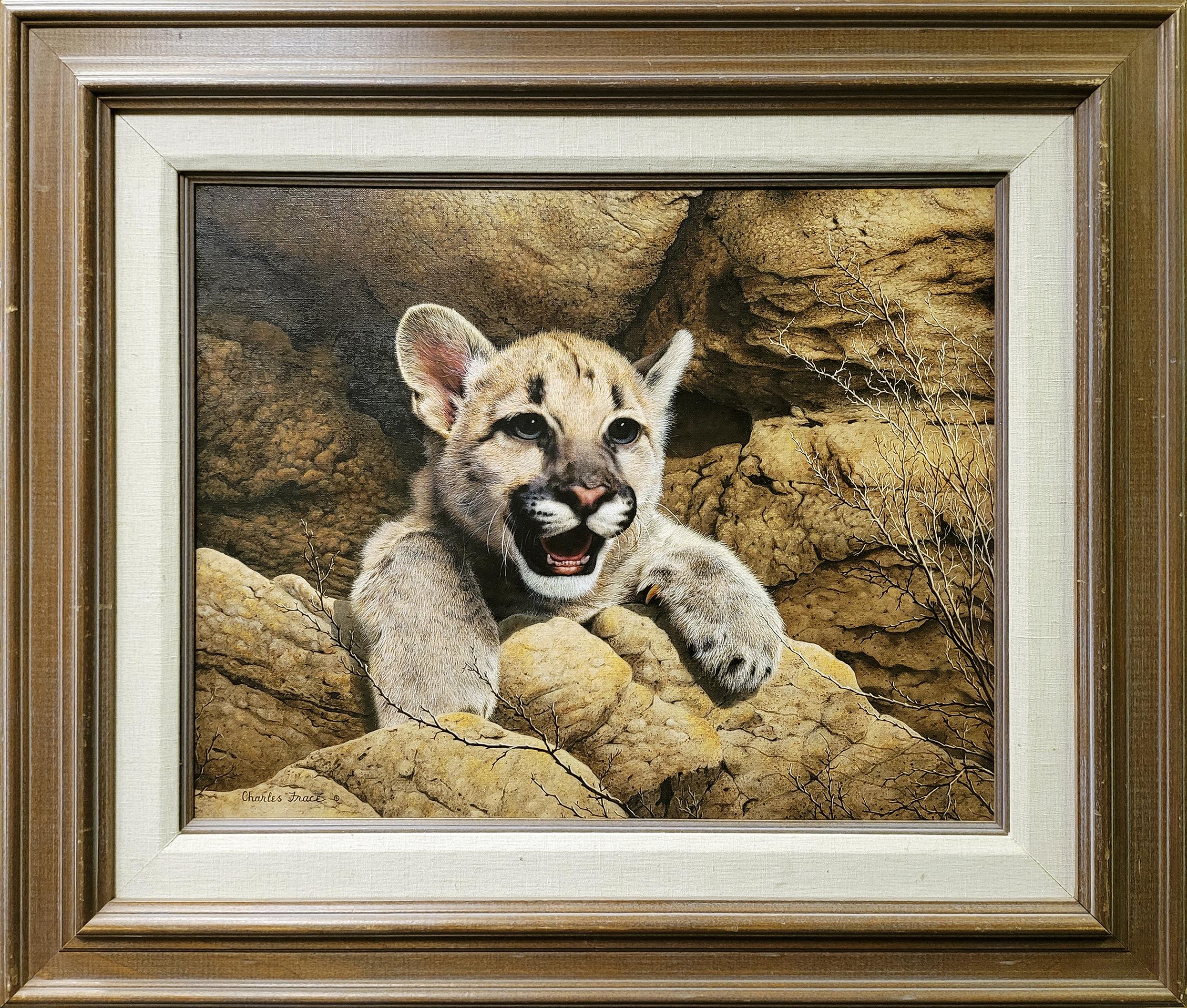 Charles Fracé Animal Painting - The Young Hunter