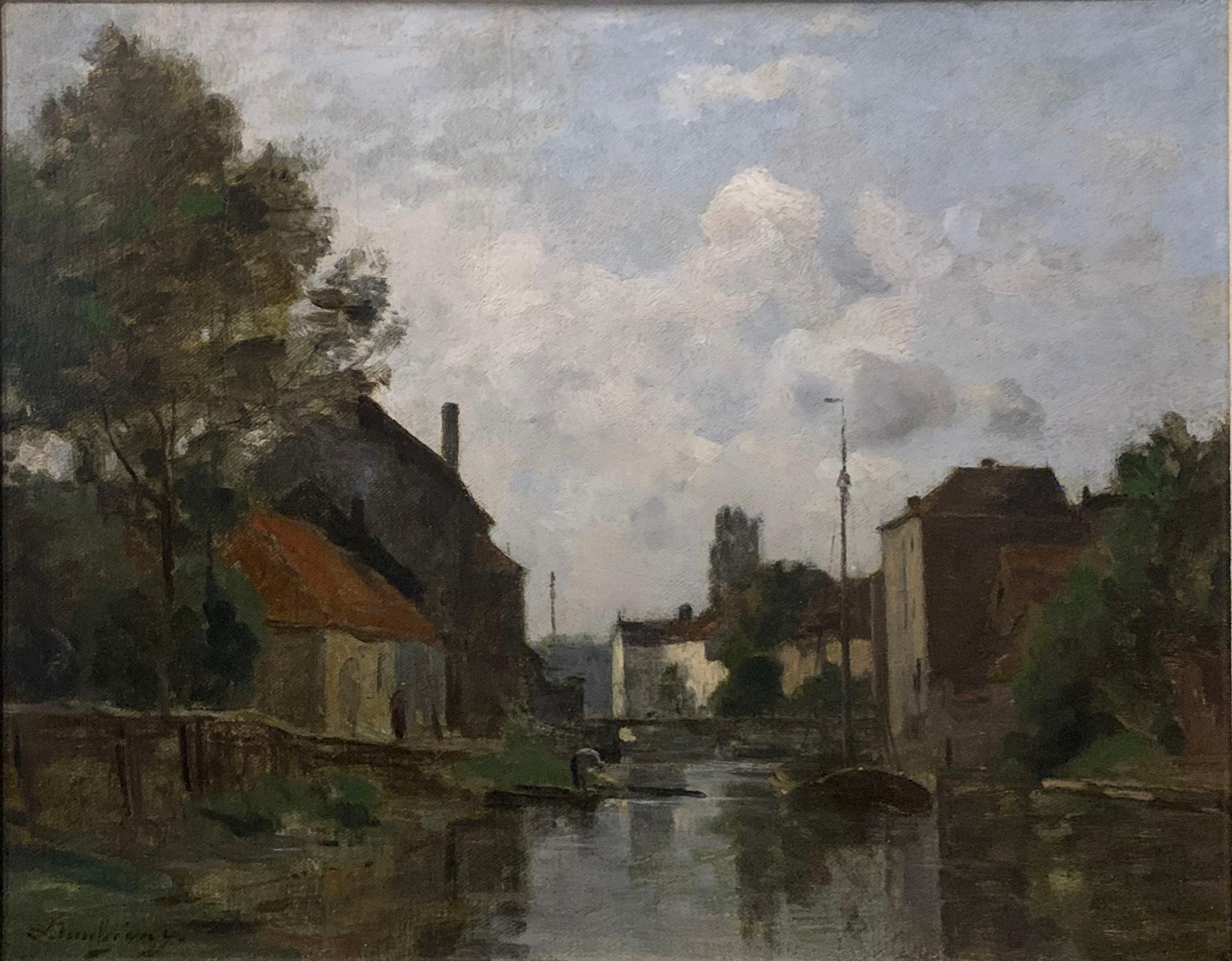 Landscape Painting Charles François Daubigny - Bords de l'Yonne