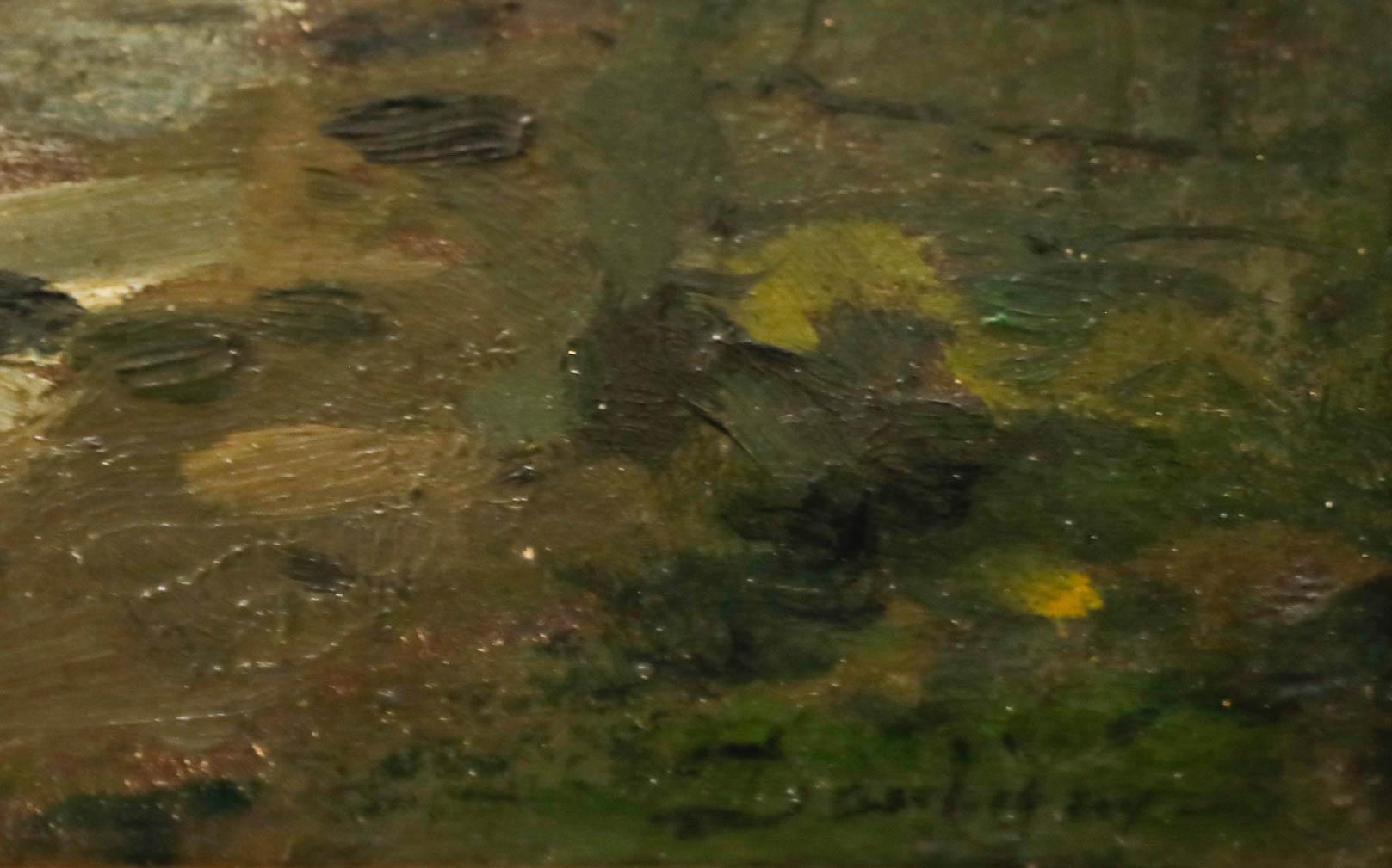 Charles-François Daubigny (1817-1878) - Óleo de la Escuela Francesa, Orillas del Sena 1