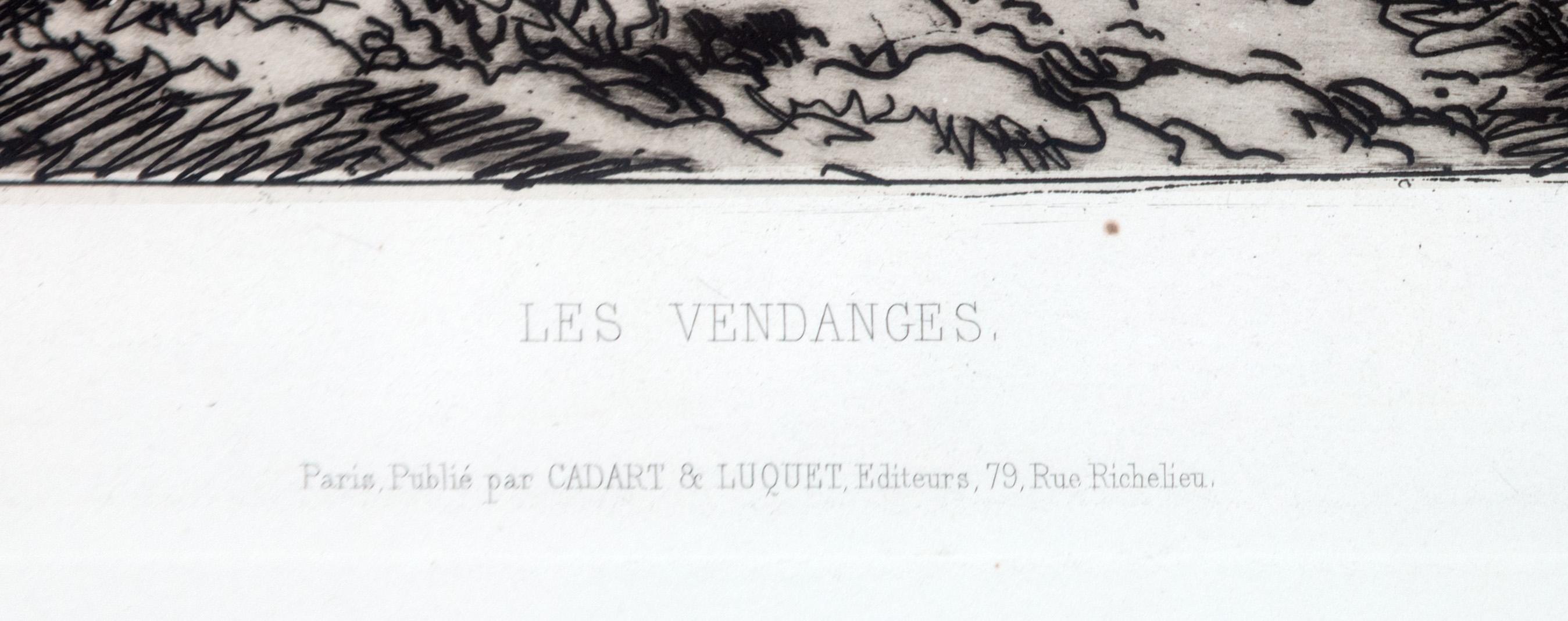 La gravure de Charles François Daubigny, datant d'environ 1865, est un exemple des préoccupations des peintres de Barbizon. Intitulée 