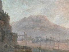 Port View with Figures and a Turk, Late 18th - 19th Century