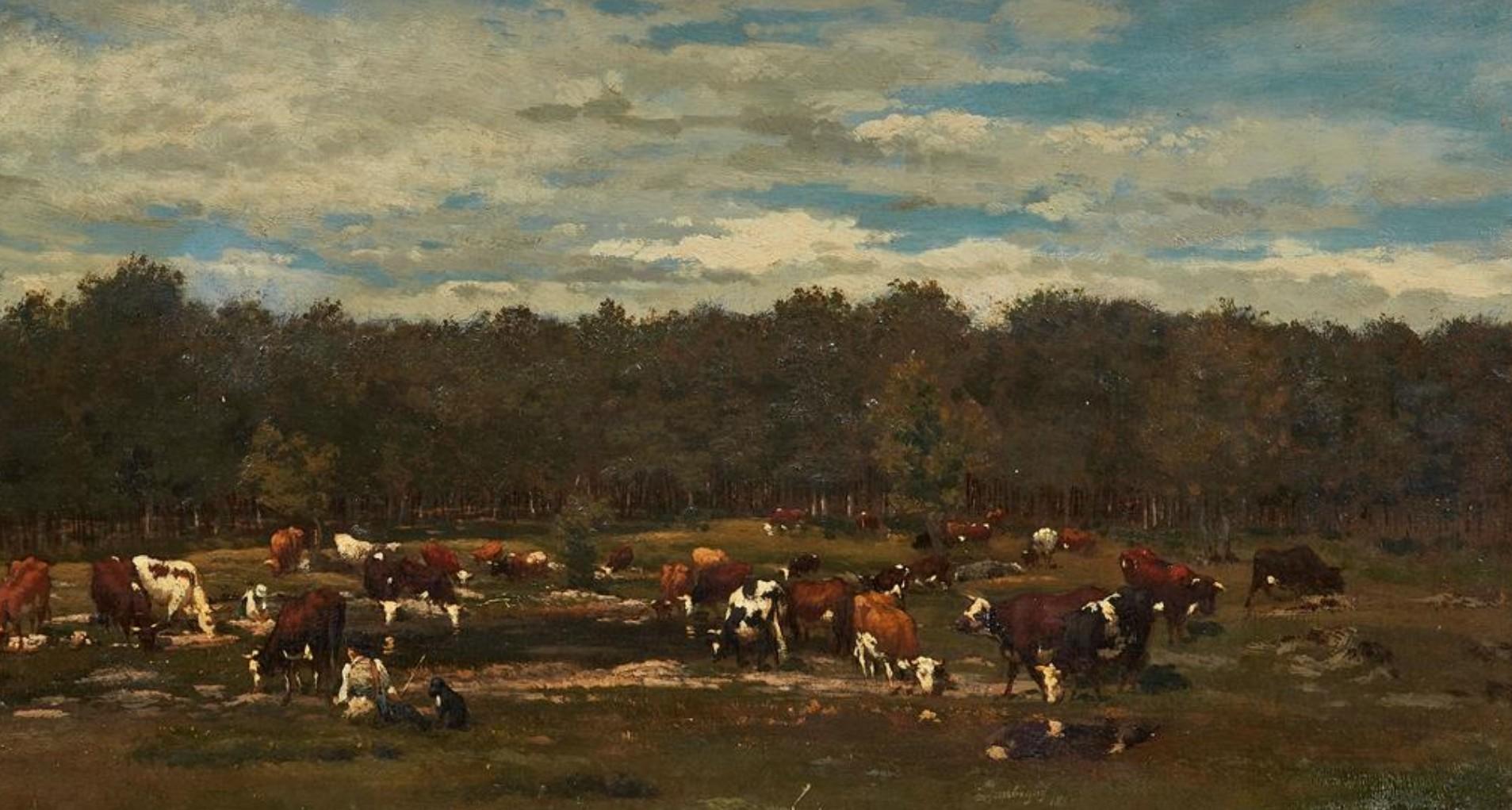 Década de 1850 Dibujos y acuarelas de paisajes