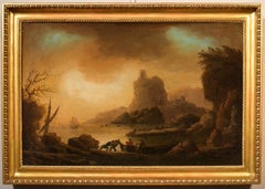 Mediterranean Coast François De Marseille Paint Oil on canvas 18th Century Art