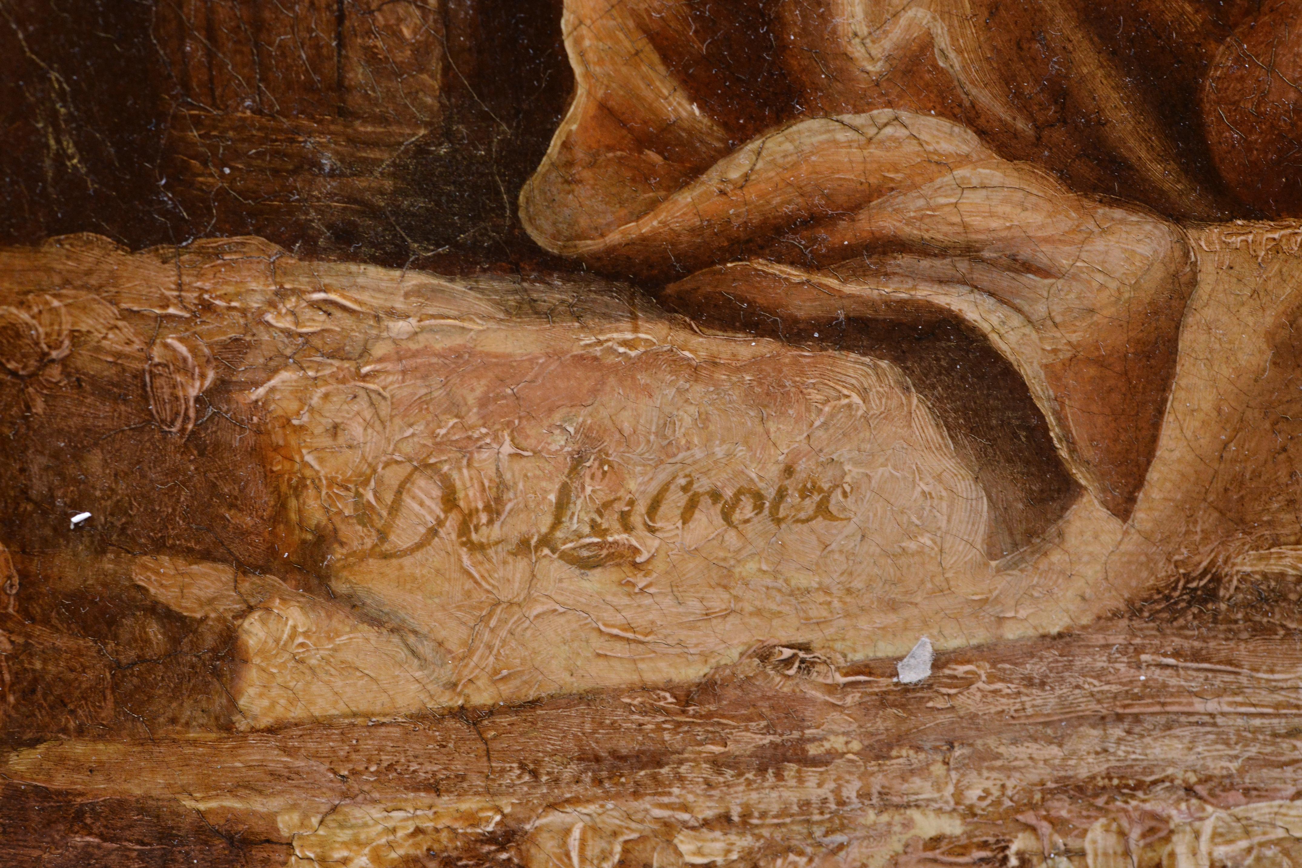 Attribué à Charles François Grenier de Lacroix ou Charles - François Lacroix de Marseille (1700 - 1782) comme signé en bas à gauche sur la pierre 