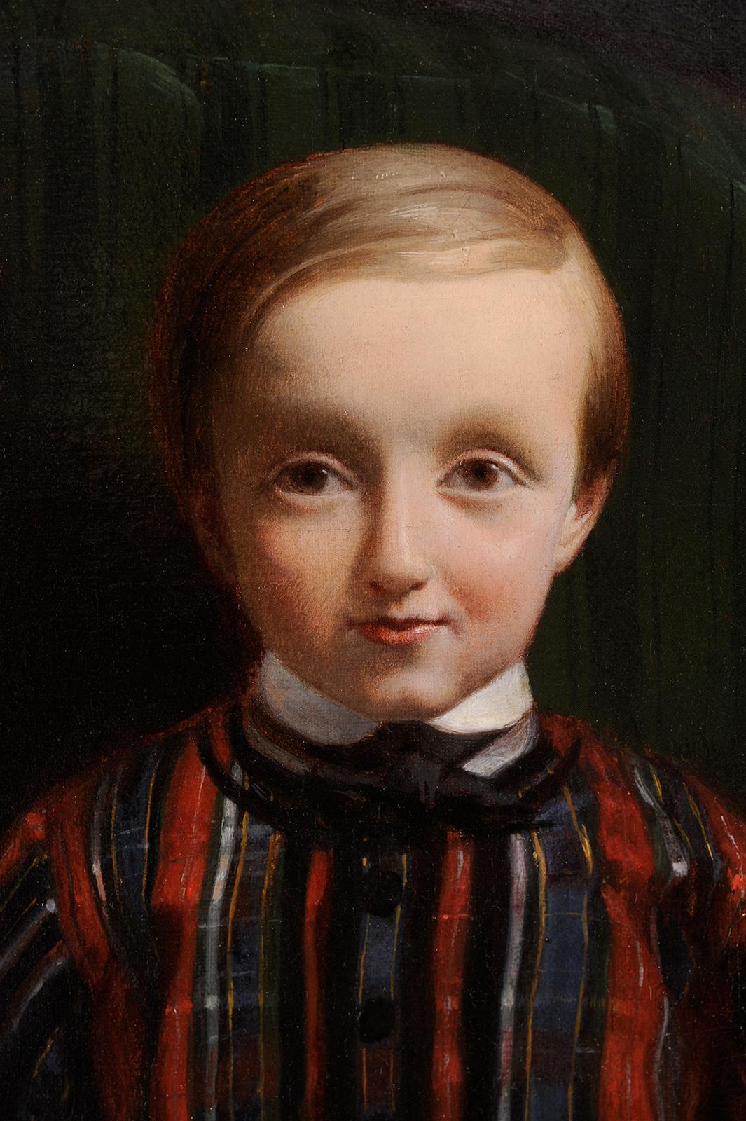 Charles FRÉCHOU
(Paris 1820 – Paris 1900)
Portrait of a child with a cat
Oil on canvas
H. 41 cm; L. 33 cm
Signed lower left and dated 1849

Apart from participation in the Salon between 1841 and 1888, very few elements of his life have come down to