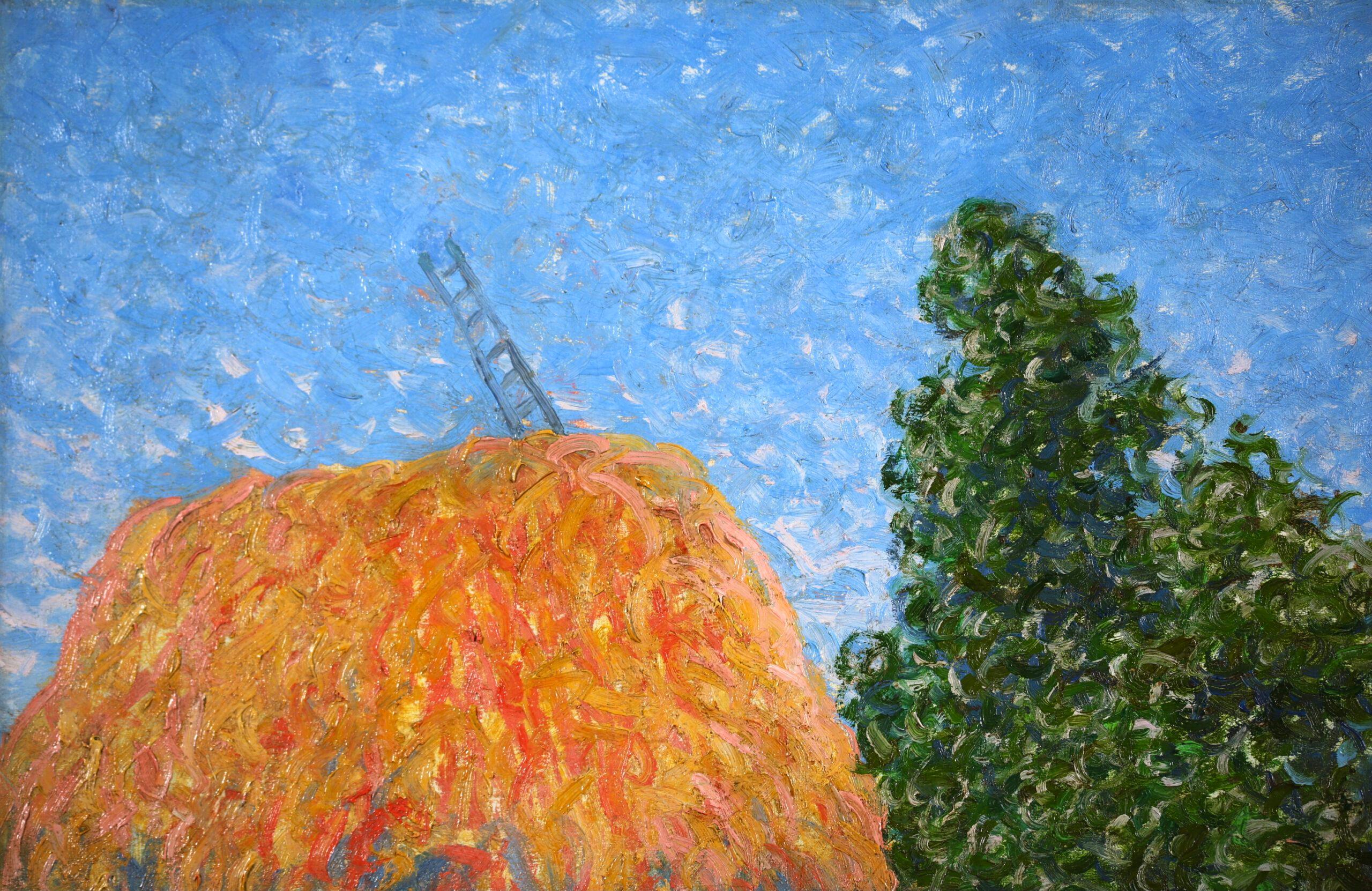 The Harvesters – Postimpressionistische Figuren in Landschaft, Öl von Charles Frechon im Angebot 2