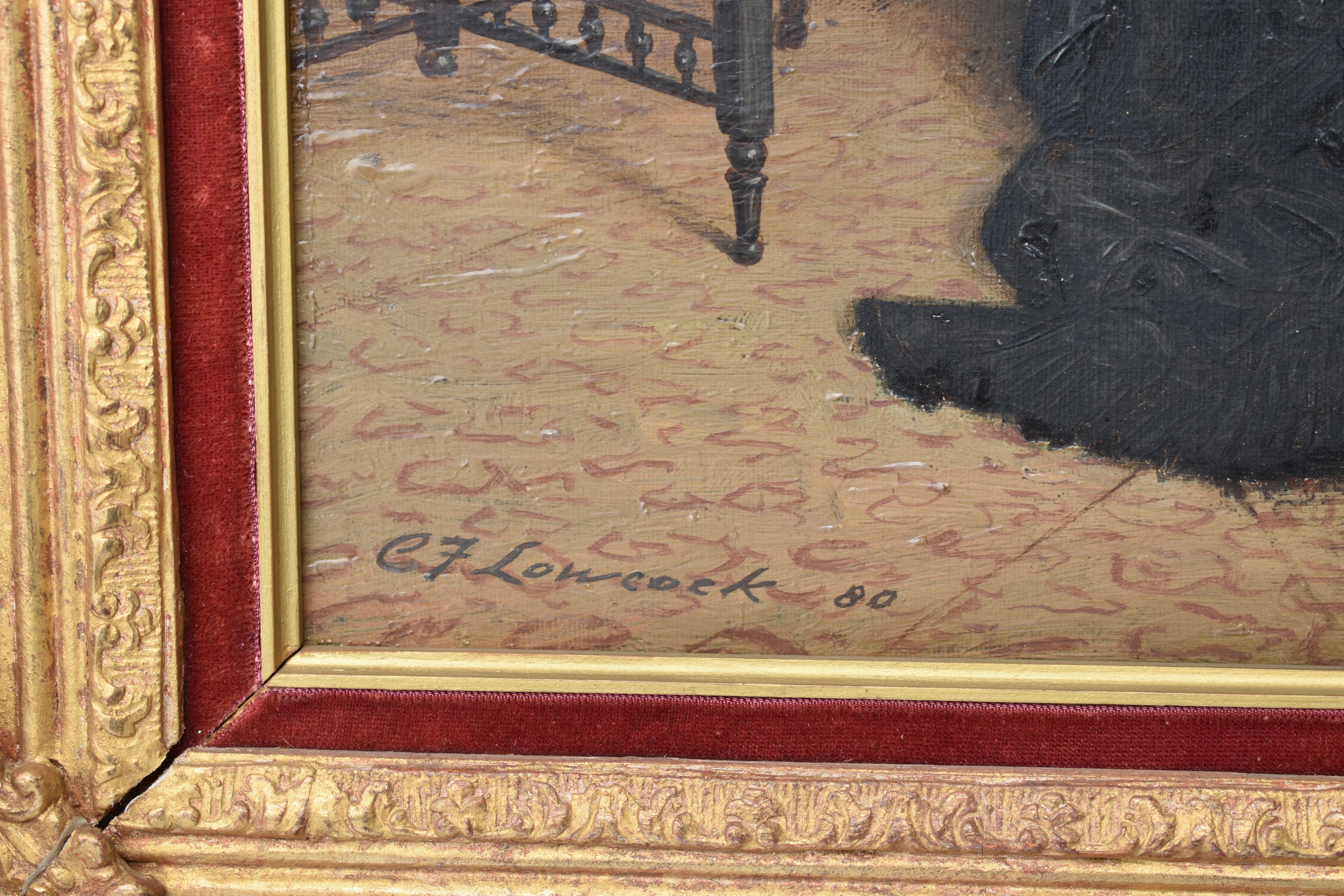 Charles Frederick Lowcock (1844-1925) Giovane donna 1880 Olio su tela 3