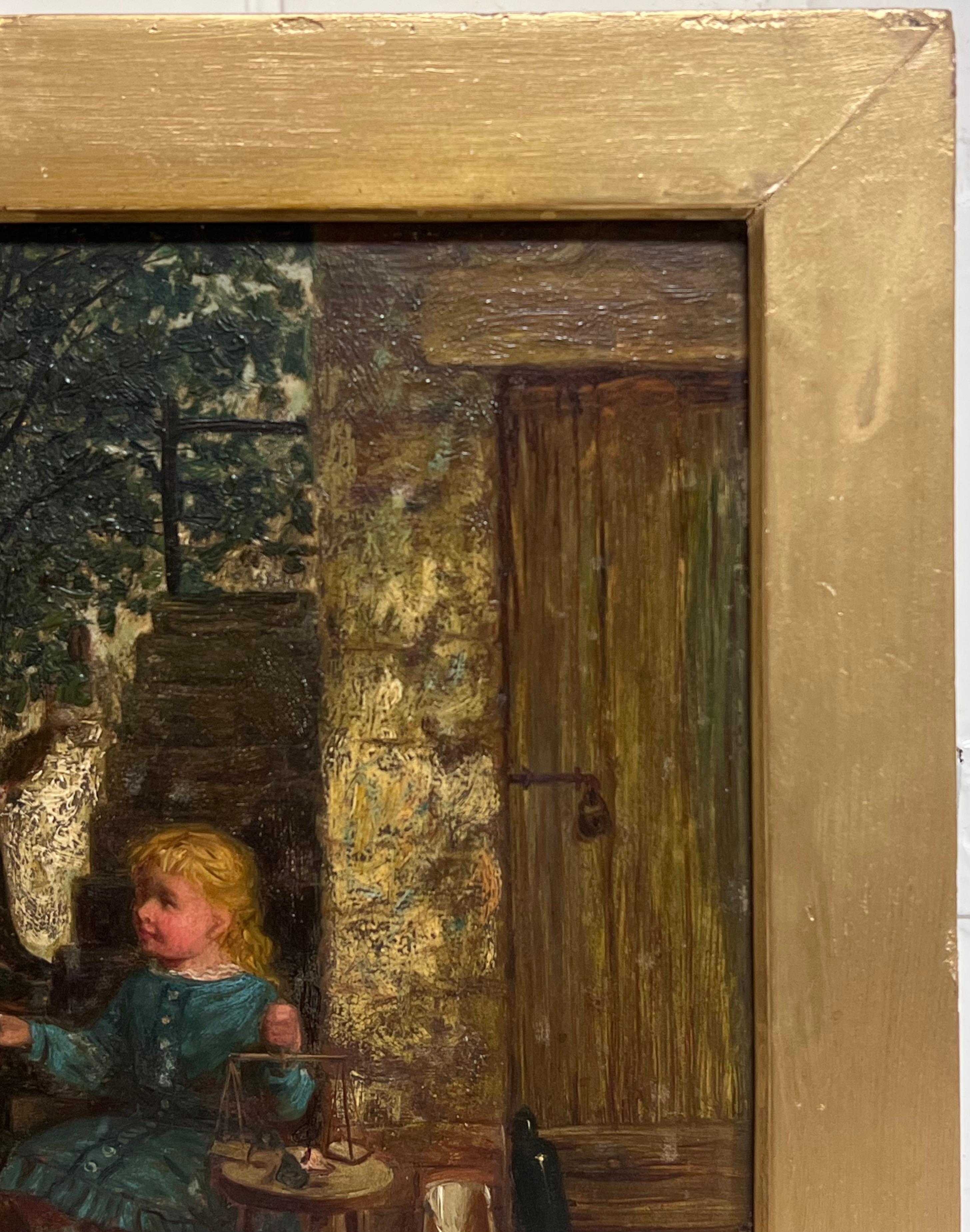 Der Entrepreneur
von Charles Frederick Lowcock (Brite 1844-1922)
signiertes Öl auf Karton, gerahmt
Gerahmt: 13,5 x 17 Zoll
Tafel: 10,5 x 14,5 Zoll
Provenienz: Privatsammlung, England
Condit: gesunder und guter Zustand

Für weitere Informationen