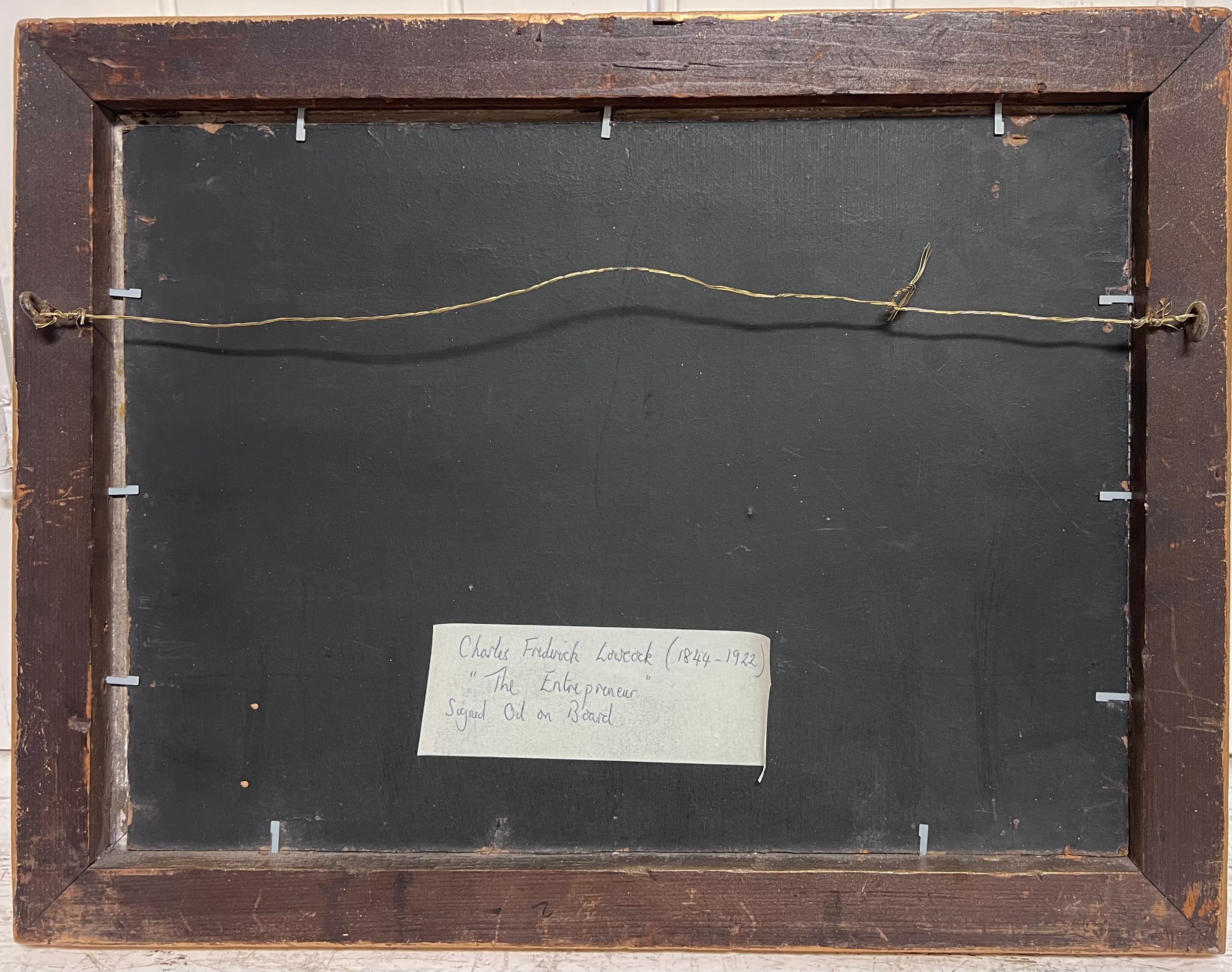 Signiert viktorianischen britischen Ölgemälde Kinder spielen ländlichen Dorf Landhaus im Angebot 4