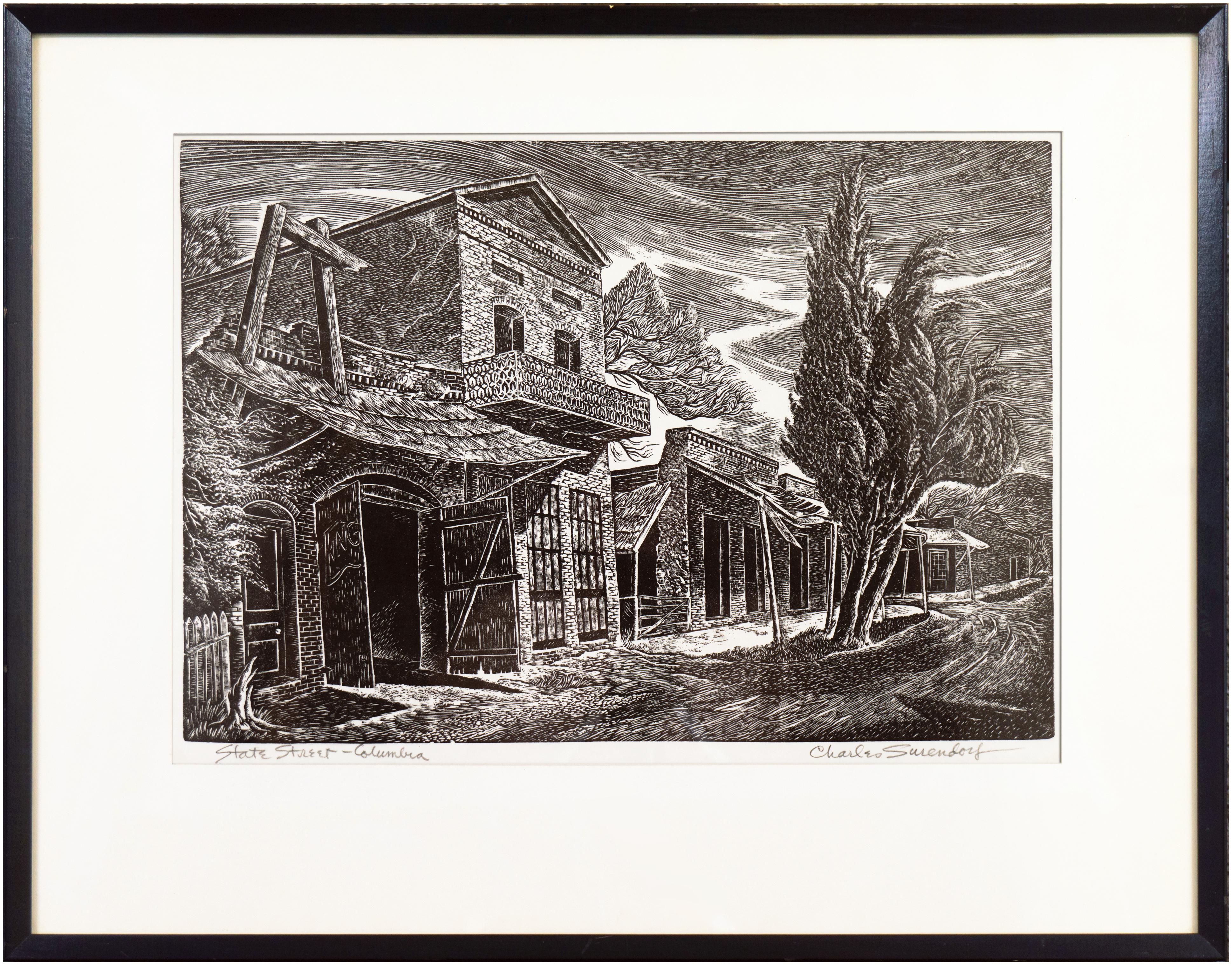 'State Street, Columbia', California, San Francisco Museum of Modern Art, ASL - Print by Charles Frederick Surendorf