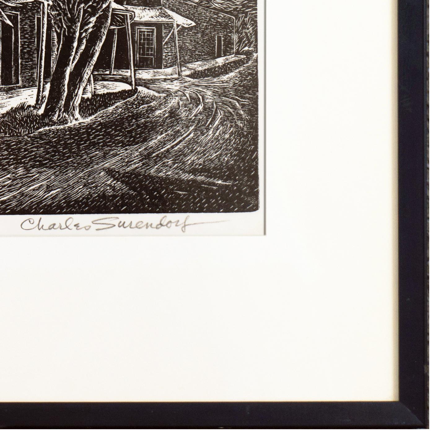 'State Street, Columbia', California, San Francisco Museum of Modern Art, ASL - Gray Landscape Print by Charles Frederick Surendorf