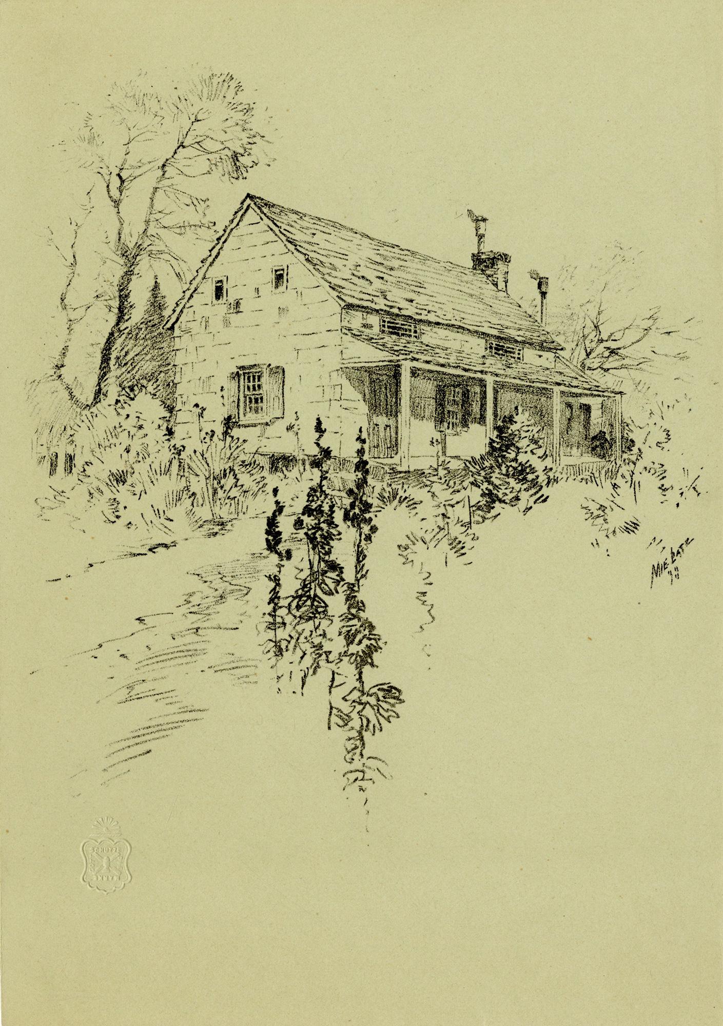 Diez vistas de Manhattan (10). - Landscape Print Beige de Charles Frederick William Mielatz