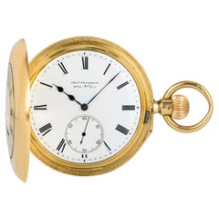 Antique Charles Frodsham. A Rare Gold Half Hunter Half Quarter Repeating Pocket Watch